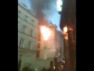Incendie dans le Ve