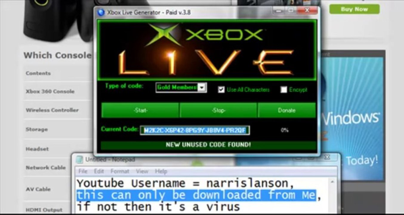 xbox live code generator
