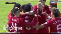 BurningSoccer.com -  Bruno Alves Goal Northern Irland 0-1 Portugal