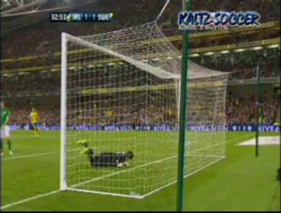 REPUBLIC OF IRELAND VS. SWEDEN  1 - 2