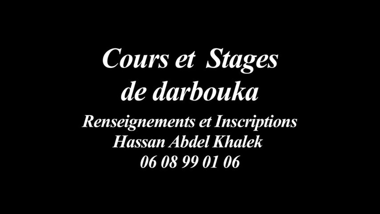 Rentrée septembre 2015/2016 cours débutant de darbouka à Paris 15ème