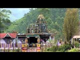 Murugan temple with Munnar tea gardens behind