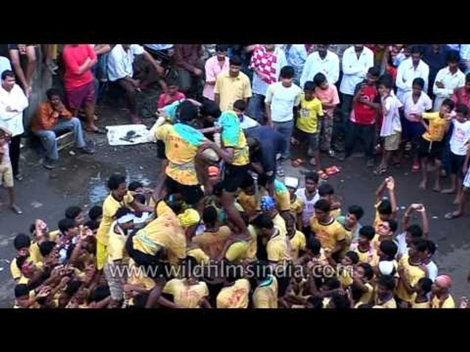 Celebration after breaking the handi