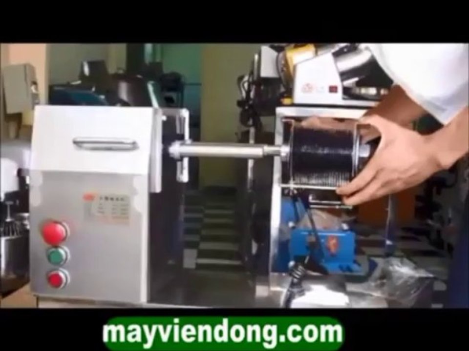 Máy thái thịt tươi sống - máy thái mỡ
