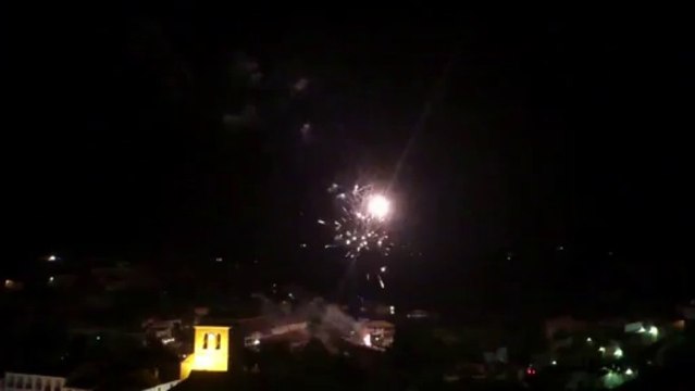 Fuegos artificiales en Galera