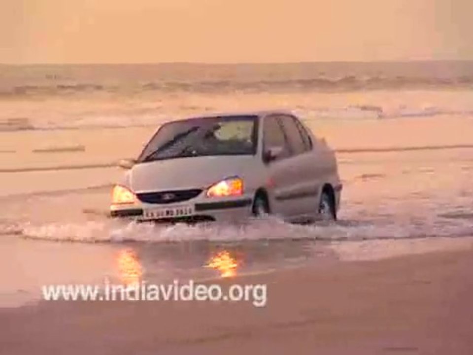 Enjoy Driving on the beach -  Kerala