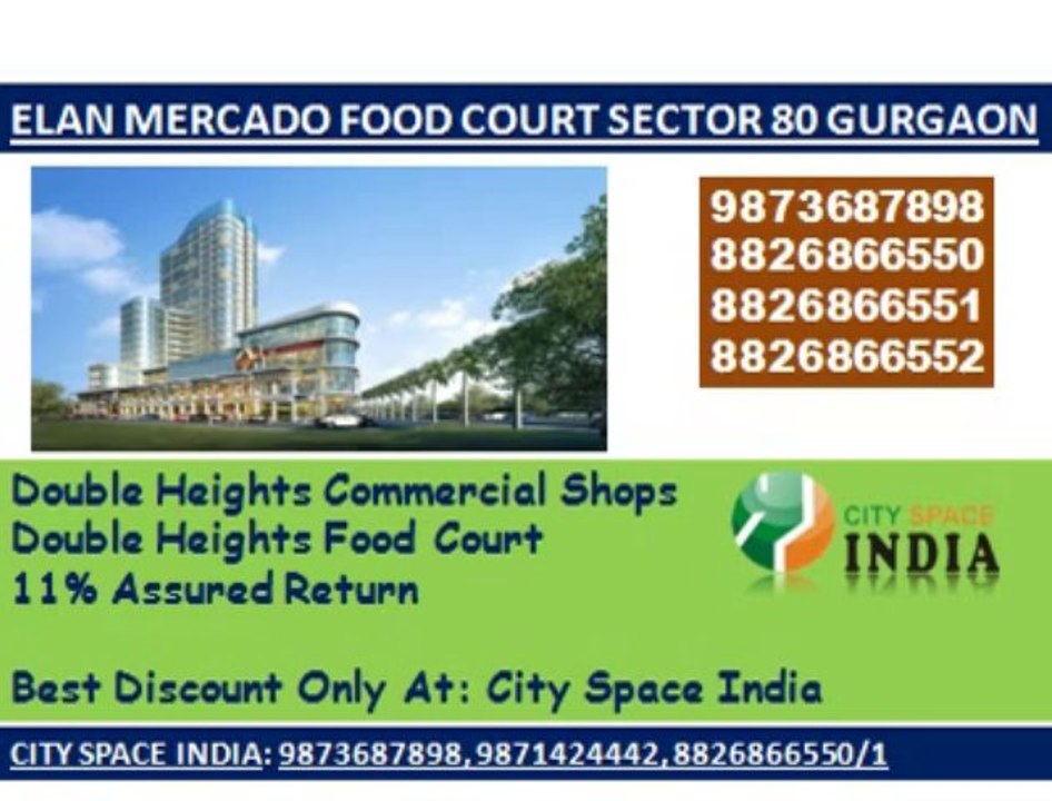 Elan Group is comming((Elan Mercado+++8447070834))food court nh8