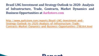 Brazil LNG Investment and Strategy Outlook to 2020- Analysis of Infrastructure, Trade, Contracts, Market Dynamics and Business Opportunities