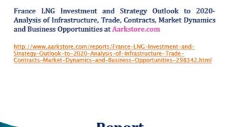 France LNG Investment and Strategy Outlook to 2020- Analysis of Infrastructure, Trade, Contracts, Market Dynamics and Business Opportunities