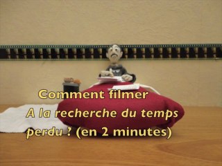 Comment filmer A la recherche du temps perdu ? (en deux minutes)