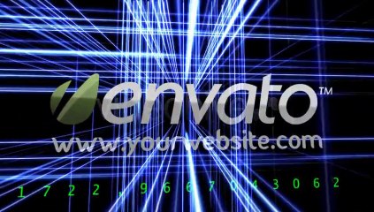 Logo Intro and Blue Lines - After Effects Template