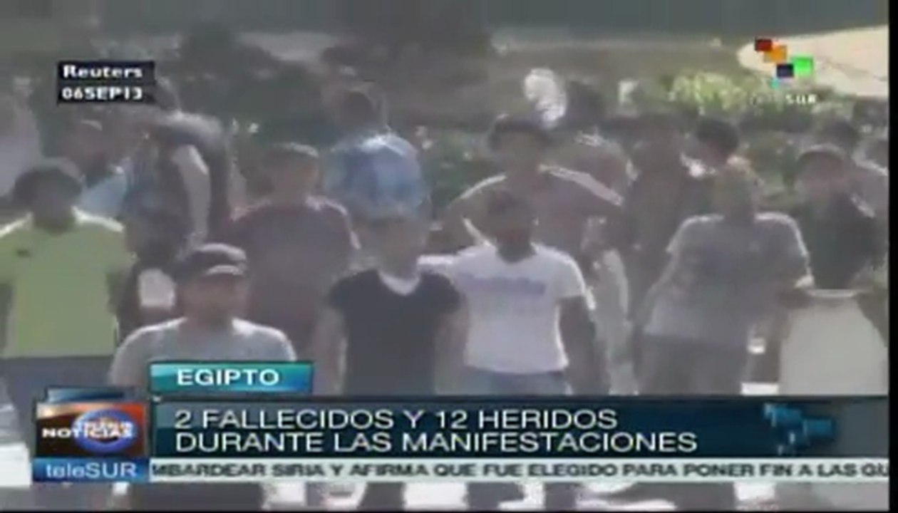 Mueren dos personas y 12 resultan heridas por protestas en Egipto