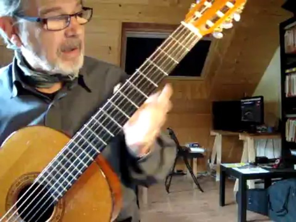 cours de guitare - 01 - position main gauche