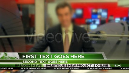 Broadcast News Lower Thirds - After Effects Template