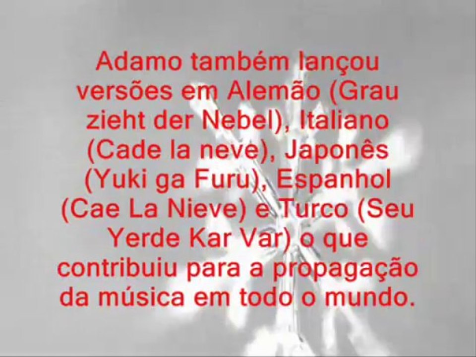 Tombe La Neige - Eu mesmo