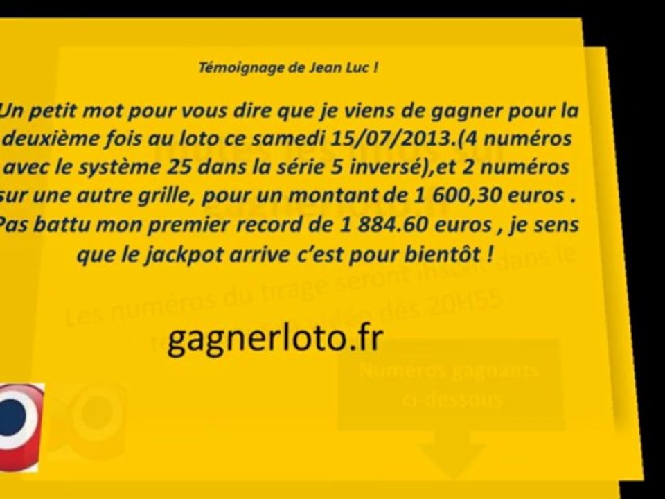 Vendredi 13 Super LOTO du vendredi 13 septembre Jackpot de 13 Millions €