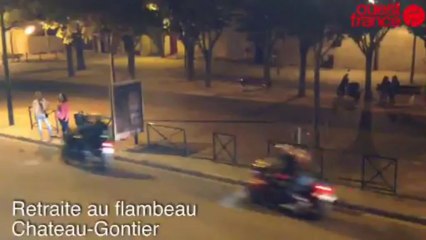 Retraite au flambeau - Rassemblement de moto évasion