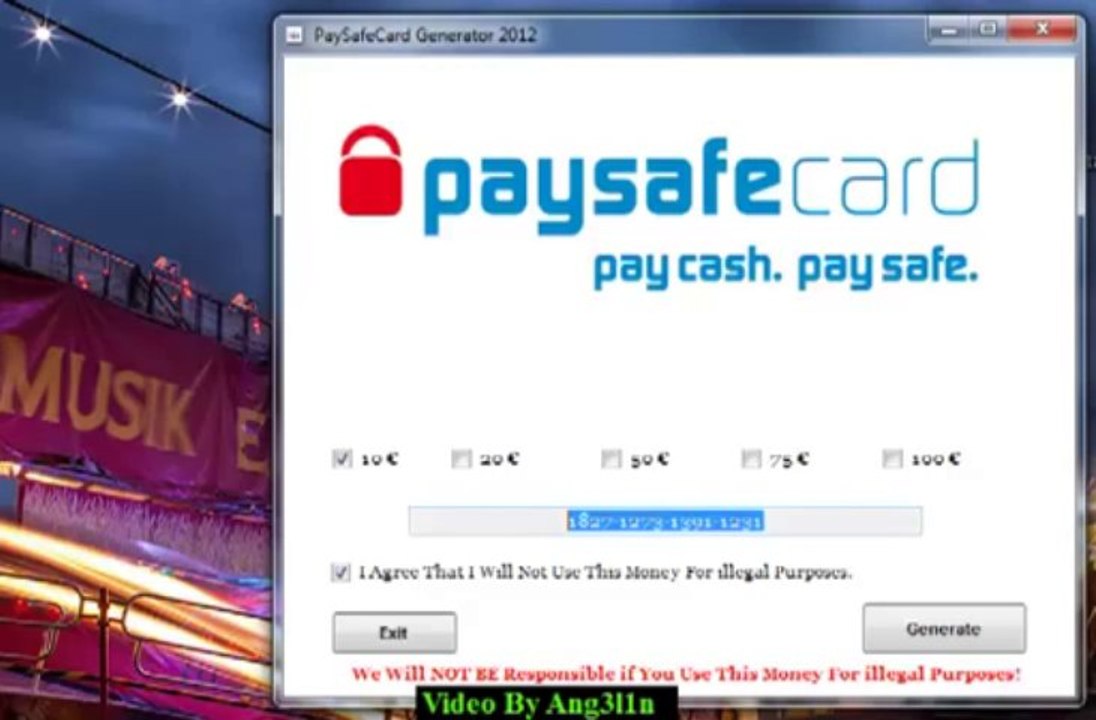 Paysafecard Generator Code Working + Proof