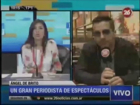 Angel De Brito en Canal 26: la farándula, por qué su fue de Intratables, las propuestas y la Tv que se viene