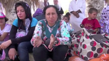 Des Kurdes de Syrie tentent d'échapper à la guerre