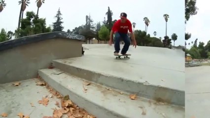 Slow motion skateboarding