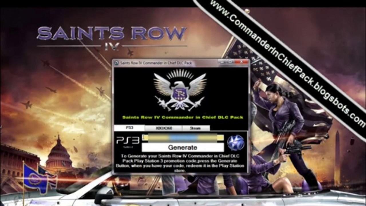 how TO Install Saints Row 4 Commander in Chief PACK DLC Free - Xbox 360 | PS3