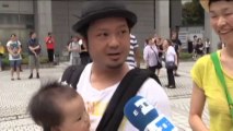 Los tokiotas celebran en la calle su victoria en Buenos Aires