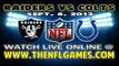 Watch Oakland Raiders vs Indianapolis Colts Live Game Online