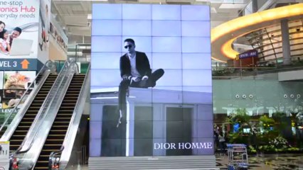 Dior Homme Ad @ Changi Airport (Singapore)