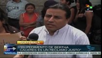 Manifiestan apoyo en Guatemala a la líder hondureña Berta Cáceres
