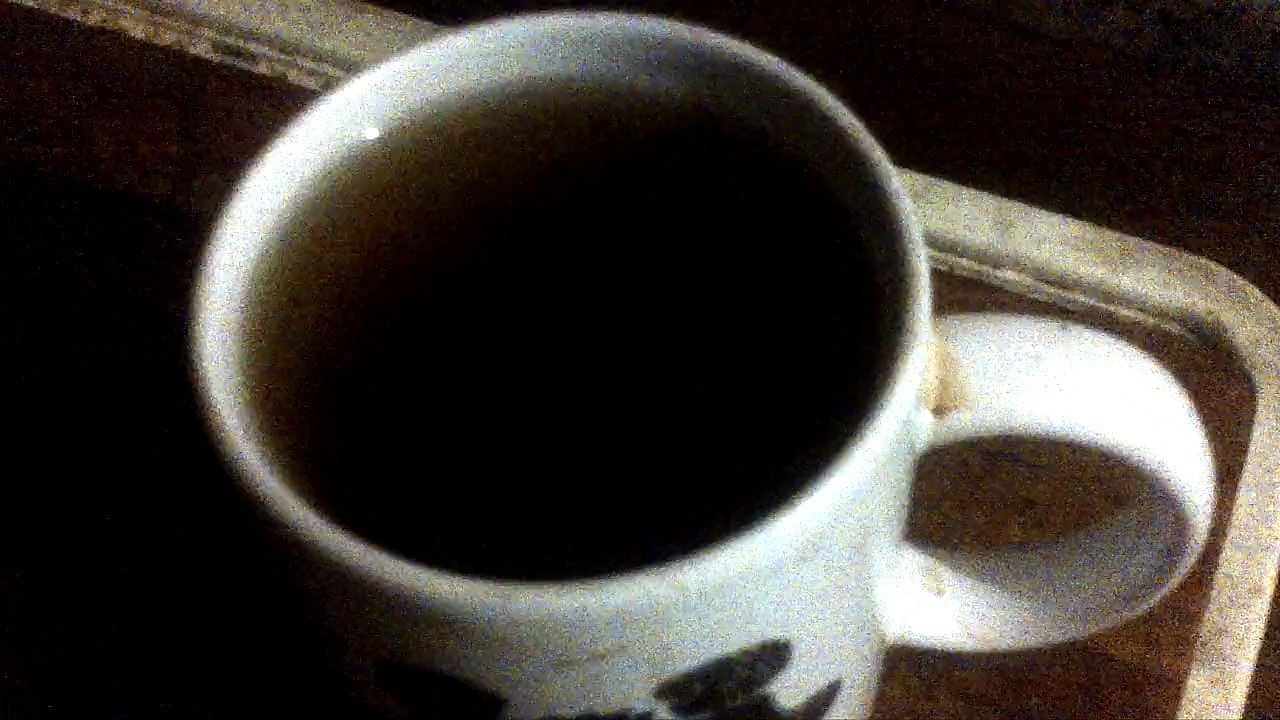 After waiting 45 minutes for it to brew, the sweet basil tea is ready to be poured and this is my reaction to it all