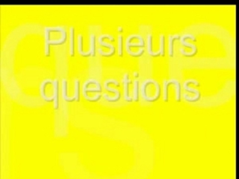 Générique début quel est la question