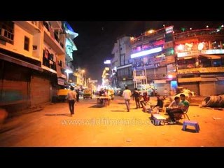 Paharganj at night - Time Lapse