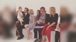 Harper Beckham sits front row with David at Victoria's New York Fashion Week show