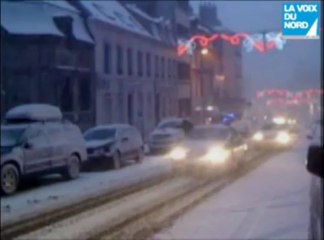 Boulogne : une épaisse couche de neige en quelques minutes cet après-midi