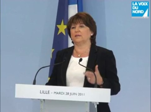 Primaires du PS : Martine Aubry s'est déclarée candidate à Lille ce matin
