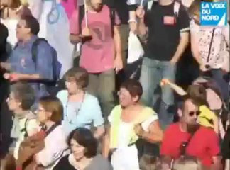 Manifestation des enseignants du public et du privé à Lille