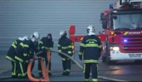 Lomme : important incendie au Marché d'intérêt national