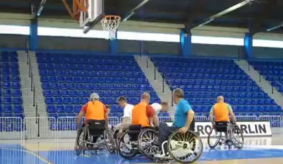 L'équipe Handibasket de Berck (ABBR) à l'entraînement