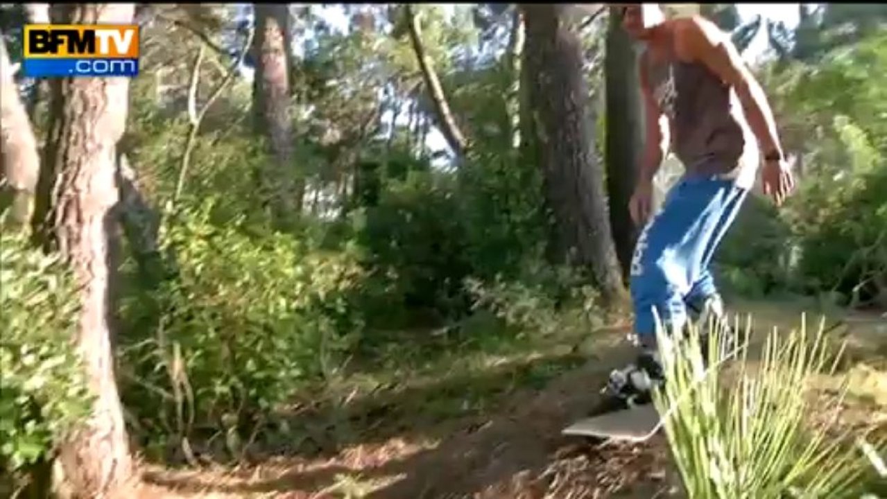 Skier sur aiguilles de pins