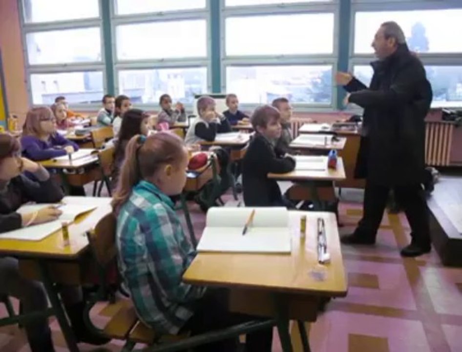 Reprise des cours à l'école Joliot-Curie d'Aulnoye-Aymeries
