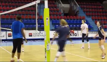 Entraînement du Hainaut Volley