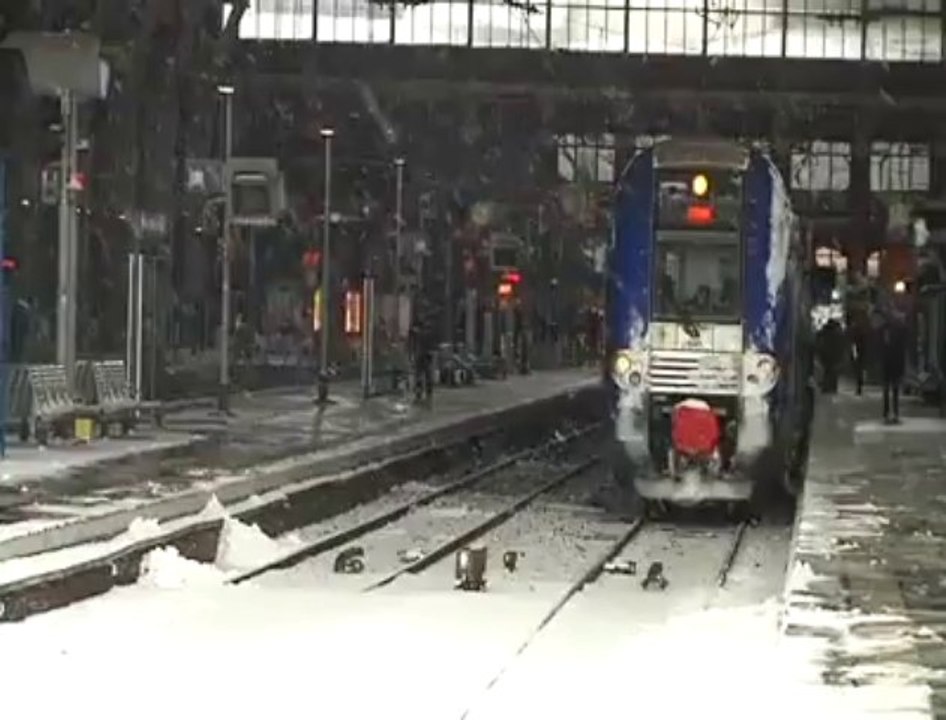 Lille : la gare Lille Flandres à l'arrêt