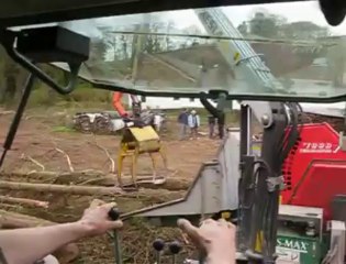 Broyage sapins Hucqueliers vu de l'intérieur