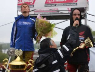 L'interview des vainqueurs du motocross de Cassel