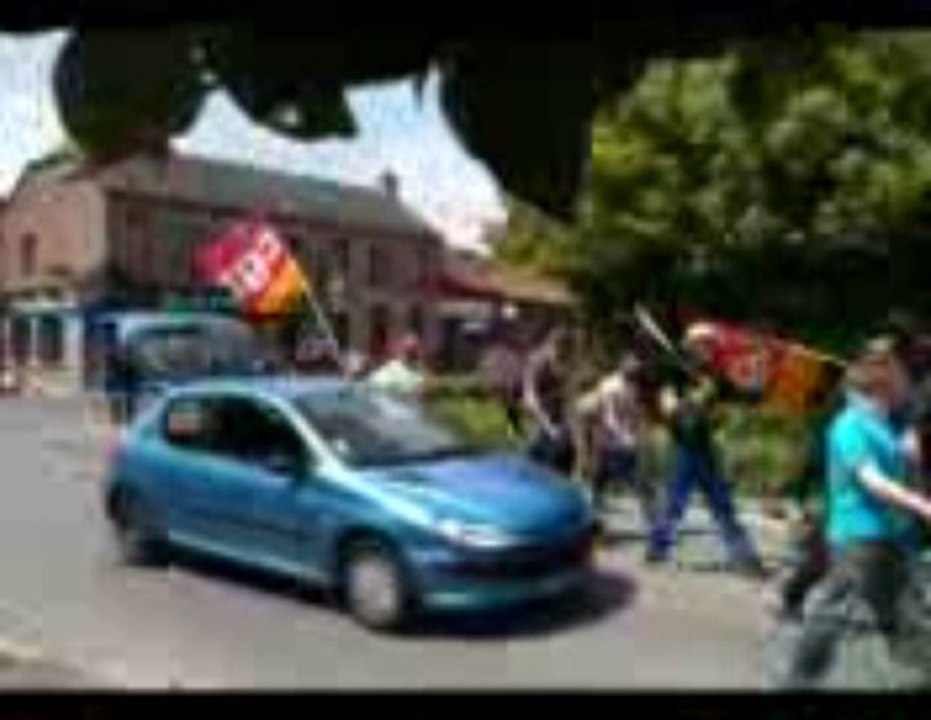 Feignies: les salariés de Sambre et Meuse manifestent dans la rue