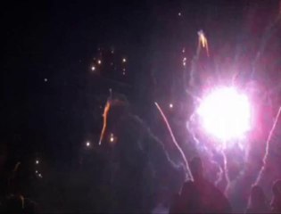 Harnes: Feux d'artifice tirés depuis le terril