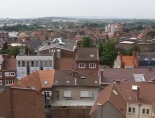 La ville de Lens vue du haut de l'hôtel de ville