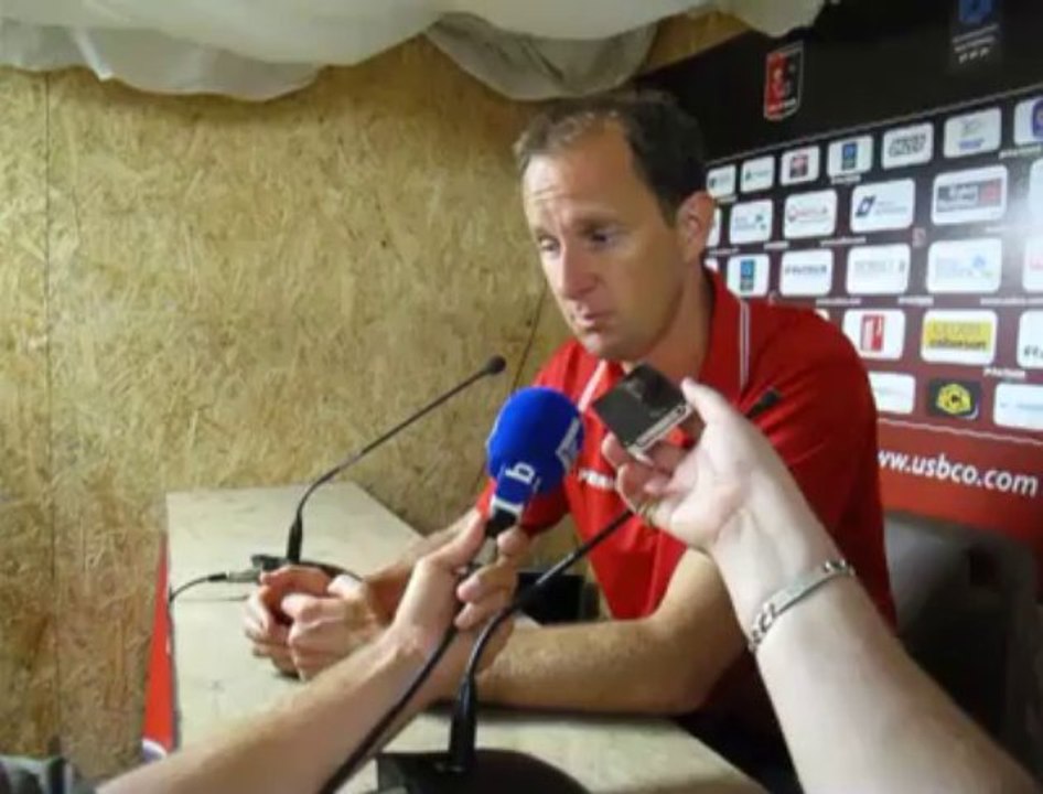 Réaction de Stéphane Le Mignan, coach de l'USBCO, après la défaite contre Créteil