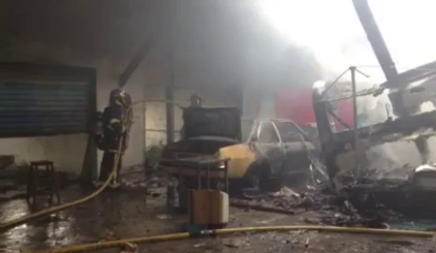 Maubeuge: incendie d'un garage désaffecté route de Feignies